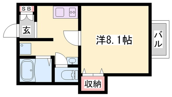 エトランス小松町Bの物件間取画像